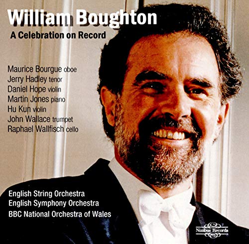 CD cover featuring portrait of conductor William Boughton with orchestra details.