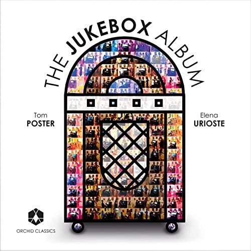 CD cover: Jukebox illustration filled with small concert photos.