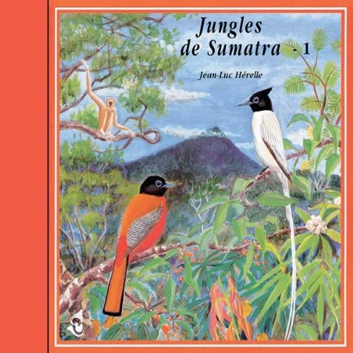 CD cover with painted jungle scene, birds, and a monkey.