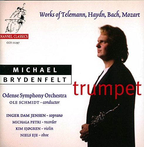 CD cover featuring trumpeter Michael Brydenfelt and composer names.