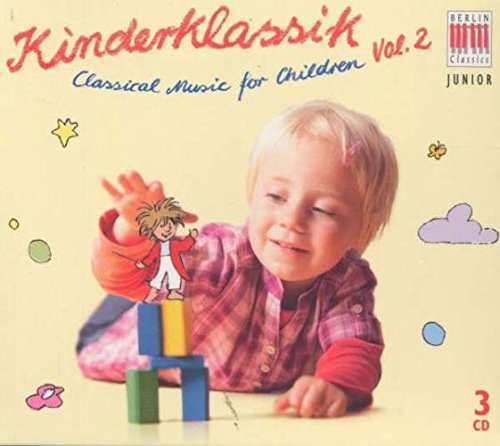 "CD cover featuring a baby playing with blocks, surrounded by whimsical illustrations."