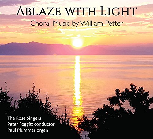 CD cover: sunset over water, text reading "Ablaze With Light" and artist names.