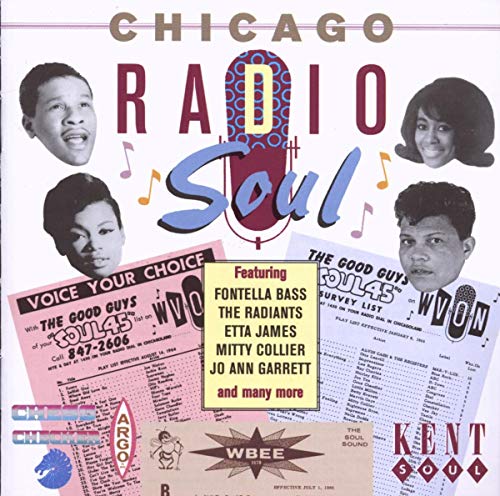 CD cover for "Chicago Radio Soul" featuring portraits and vintage radio graphics.