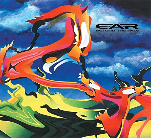 CD cover: abstract, colorful dragon-like form against a blue sky.