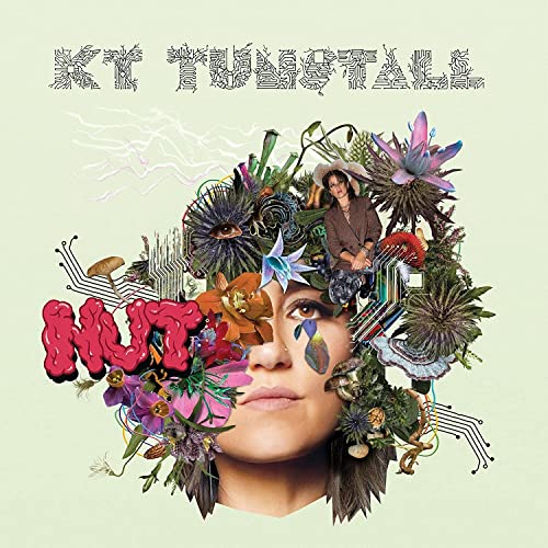 Album cover for KT Tunstall’s “Nut” featuring a floral and tech collage.