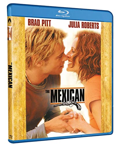 Blu-ray case for "The Mexican" featuring Brad Pitt and Julia Roberts.