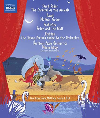 Blu-ray cover featuring illustrated animals around a piano and orchestra.