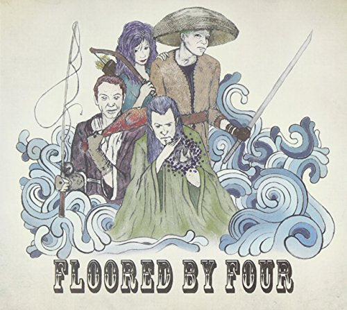 CD cover art featuring four fantasy figures amidst blue wave illustrations.