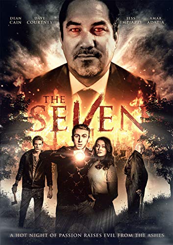 DVD cover for "The Seven" with dark-haired man and four people below.