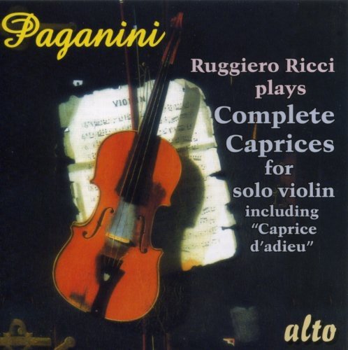 CD cover featuring a violin against a backdrop of sheet music.