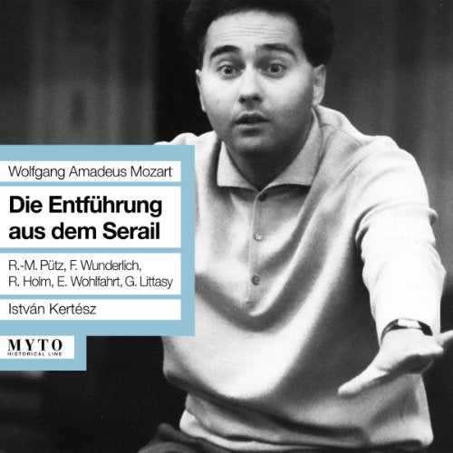 CD cover with black-and-white photo of a man gesturing and blue text overlay.
