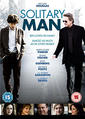 Solitary Man" DVD cover featuring Michael Douglas and a cast of actors.