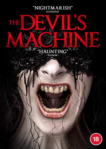 DVD cover for "The Devil's Machine" featuring a screaming woman’s face.