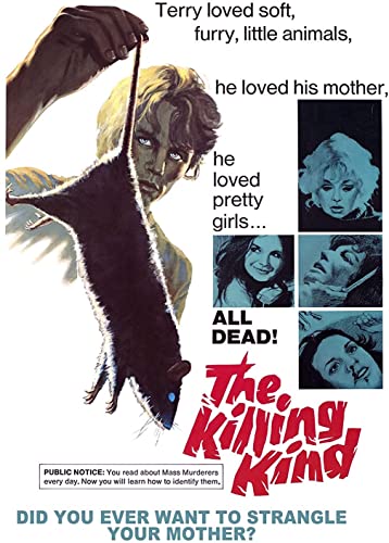 DVD cover for “The Killing Kind” featuring a man holding a rat.