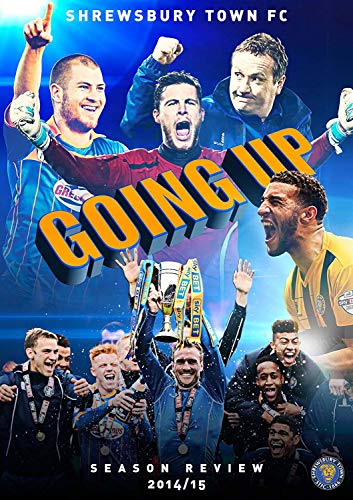 Shrewsbury Town football team celebrating with trophy on DVD cover.