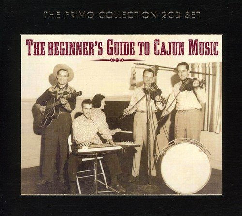 "CD cover with sepia-toned image of five musicians and red title text on black background."