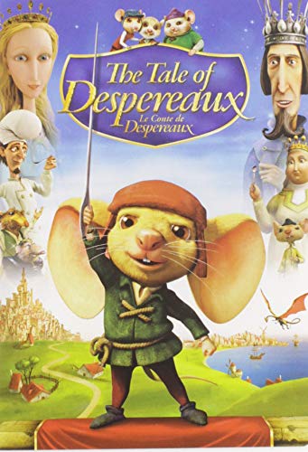 DVD cover for "The Tale of Despereaux" featuring characters and a castle.