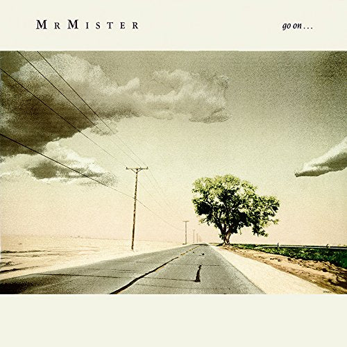 Mr Mister "Go On" CD cover: a long, empty road under cloudy skies.