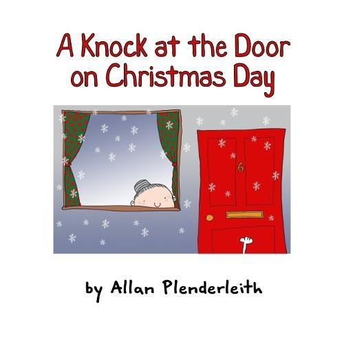 "A cartoon child peers from a window beside a red door on a book cover."