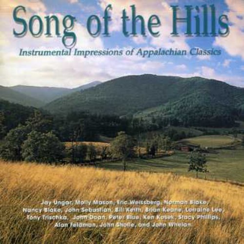 CD cover featuring a serene mountain landscape with rolling hills and a cloudy sky.