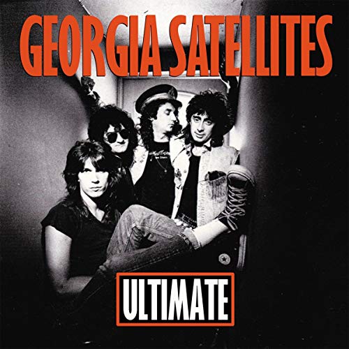 "CD cover with black-and-white band photo and 'GEORGIA SATELLITES ULTIMATE' in bold red and white text."