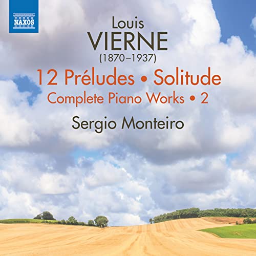 CD cover for Louis Vierne’s piano works, featuring a landscape.