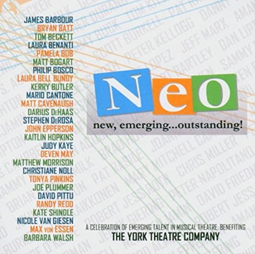 CD cover for "Neo" musical, listing cast names in white text.