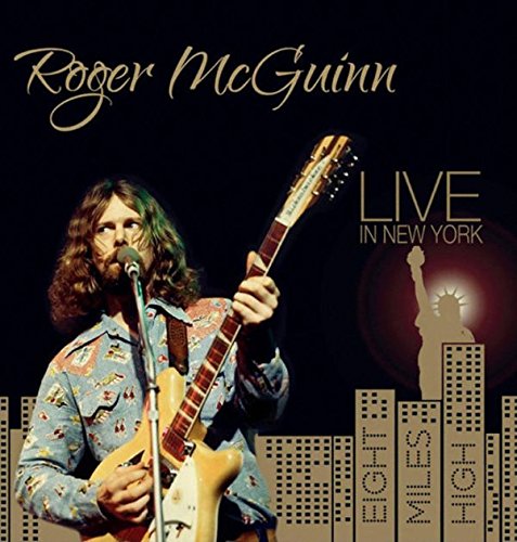 Roger McGuinn album cover with musician playing guitar, Statue of Liberty.