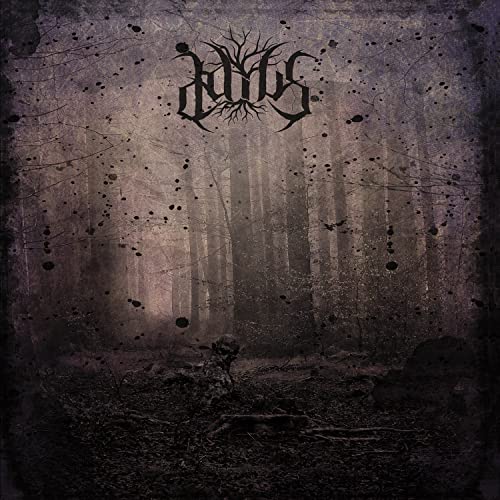 Dark forest scene with ornate band logo, "Daius," on a CD cover.