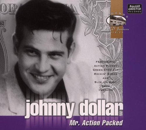 CD cover featuring Johnny Dollar’s portrait over a dollar bill background.