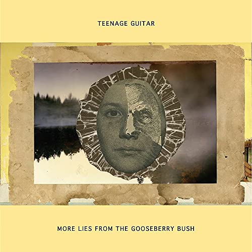 CD cover with a fragmented portrait framed by a torn paper edge.