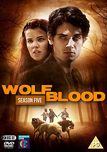 Wolfblood Season 5 DVD cover featuring two young people and wolves.