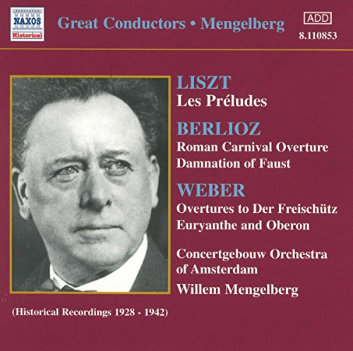 CD cover featuring portrait of Willem Mengelberg and composers’ names.