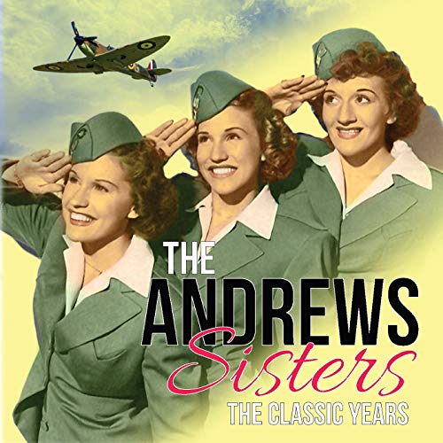 "CD cover featuring three women in green uniforms saluting with a plane."