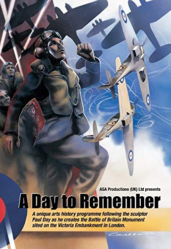 DVD cover featuring a pilot, Spitfires, and the Battle of Britain Monument.
