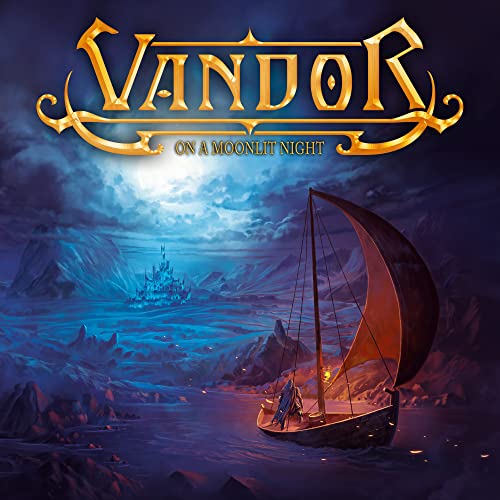 CD cover: sailboat on water with castle under a moonlit sky.