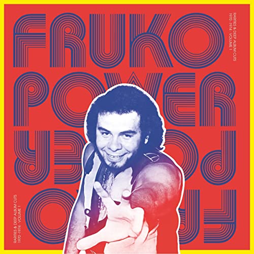 Red album cover featuring a portrait of Fruko with bold typography.