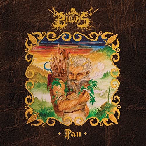 CD cover art depicting a bearded, horned figure playing pipes in a landscape.
