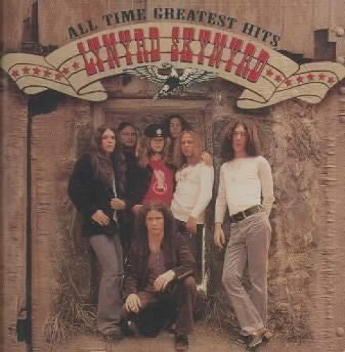 Lynyrd Skynyrd album cover featuring a group portrait in front of a stone wall.