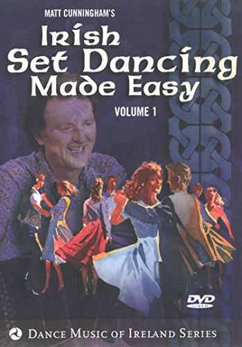 DVD cover with man and couples dancing, titled "Irish Set Dancing Made Easy, Volume 1".