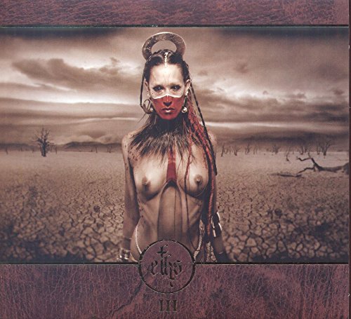 "Eths album cover featuring a woman in a barren landscape with red face paint."