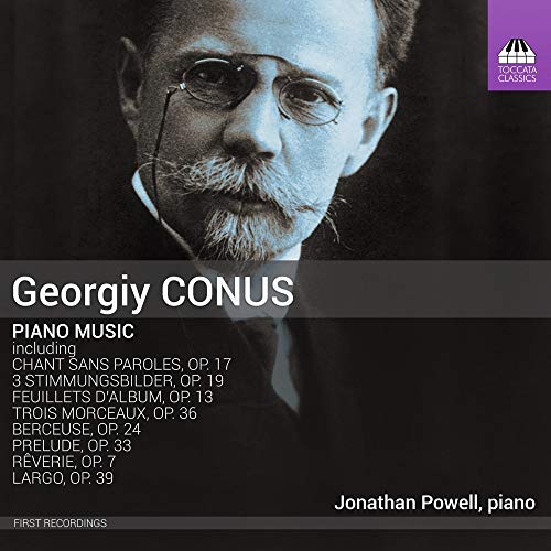 "CD cover featuring a black-and-white portrait of a man with glasses and a mustache."