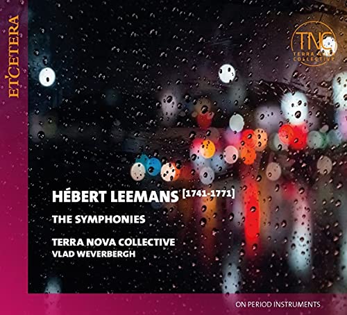 CD cover for Hebert Leemans’ Six Symphonies, featuring blurred lights.