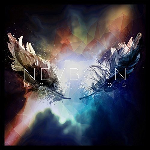 Album cover with angel wings and geometric shapes, titled 'Nevborn - Daídalos'.