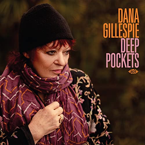 Album cover for Dana Gillespie’s “Deep Pockets” featuring a portrait of the artist.