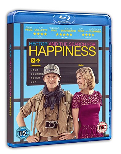 Blu-ray case for Hector and the Search for Happiness featuring a man and woman.