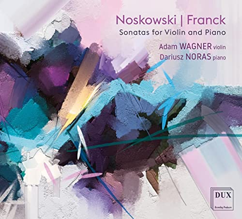 CD cover with abstract blue, purple, and white painted design.