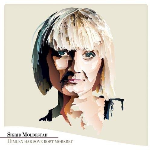 "CD cover with abstract portrait of a woman with blonde hair."