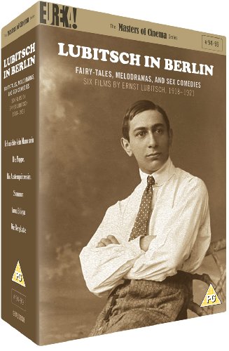 DVD cover for “Lubitsch In Berlin” featuring a portrait of Ernst Lubitsch.