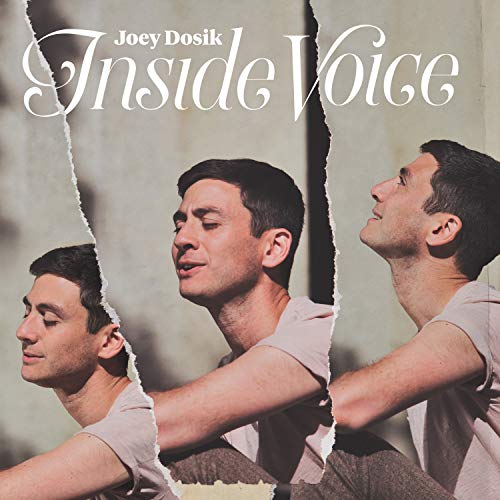 Joey Dosik's "Inside Voice" CD cover with split portrait photos.